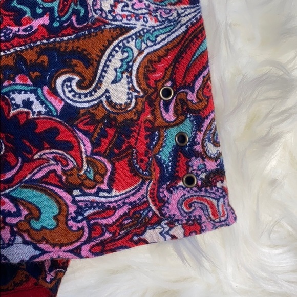 Band of Gypsies Boho Paisley Pattern Shorts - Picture 2 of 7